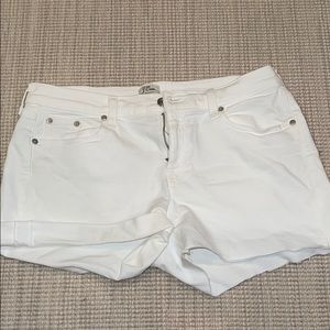 J Crew white jean shorts